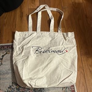 Bridesmaid Cream Tote Bag